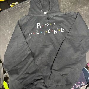 Jerzees Black Hoodie with Colorful Dots